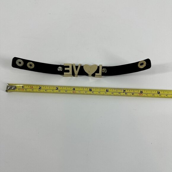 BCBG Generation Heart Love Leather Bracelet with Snap - Picture 4 of 4
